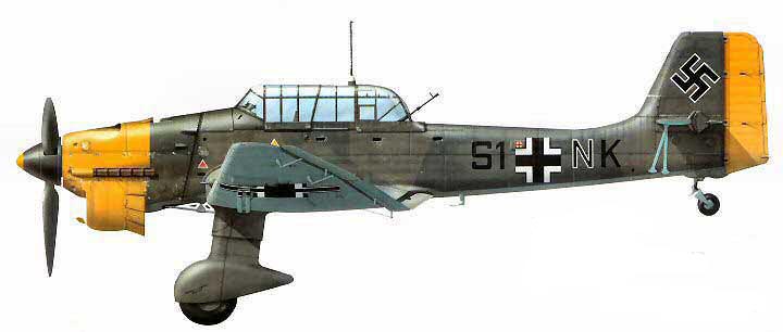 Пикирующий бомбардировщик Ю-87